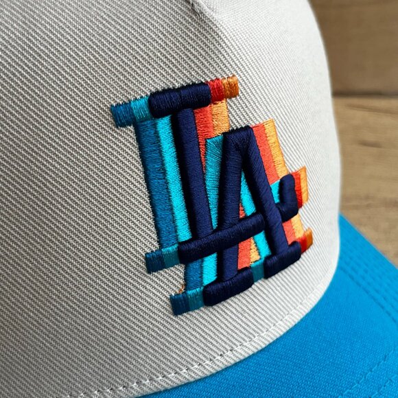 MITCHELL & NESS LA DODGERS 1980 ALL STAR GAME OMBRE LOGO SNAPBACK HAT NEW